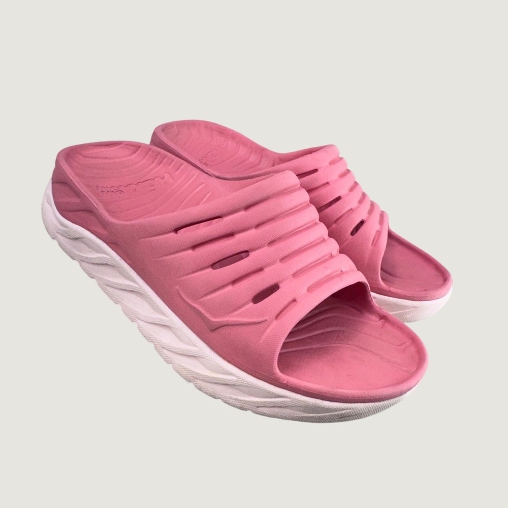 Hoka One One Ora Recovery Slide 2 Pink Womens Size 2 Athletic Comfort Sandals